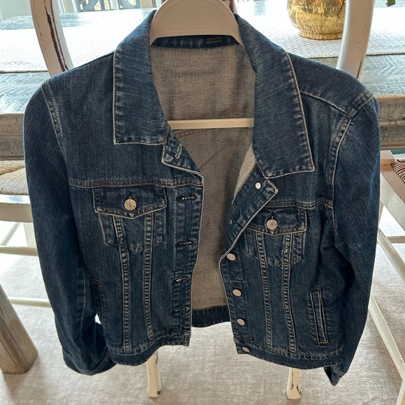 J. Crew Jackets & Blazers - J Crew Dark Denim Jean Jacket Small Excellent Condition Smoke Free Home